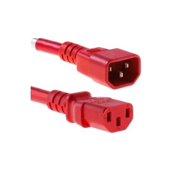 Unc Group 2.5Ft Power Cord C13-C14 10Amp Red PWRC13C142.5FRED - main